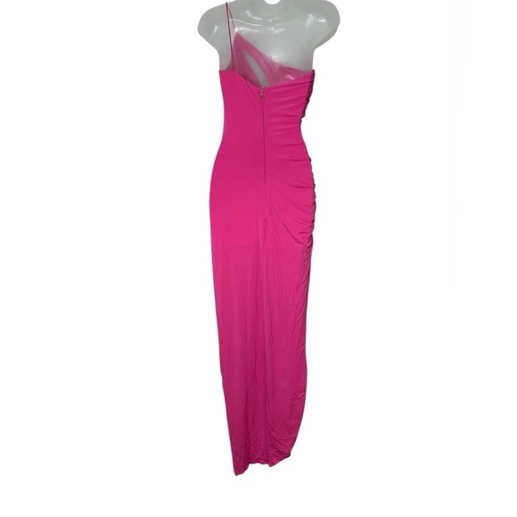 NWT Nookie Envy Cutout Gown in Hot Pink Size Medium | Slit Maxi Dress - Picture 4 of 6
